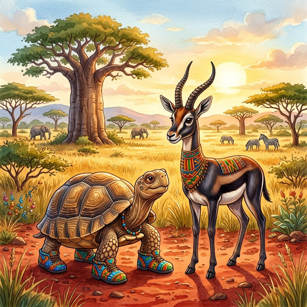 La Gazelle et la Tortue