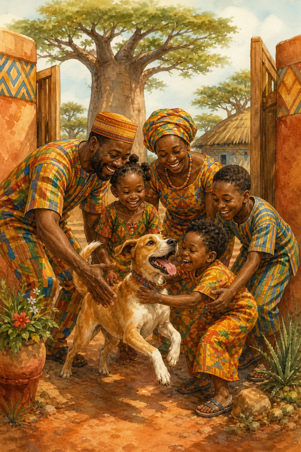 Attangana et sa famille